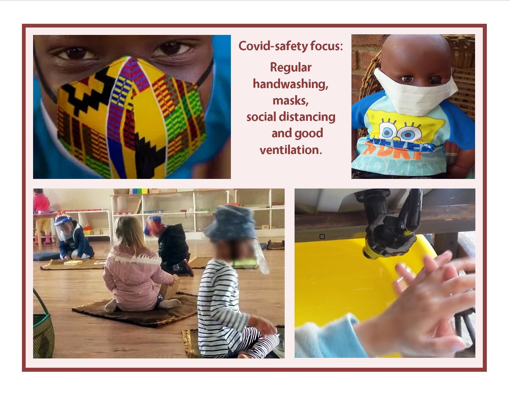 Preschool near you in Pretoria East - focus on Covid safety ssori learning everyday skills